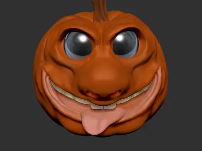 Halloween Pumpkin Head - 3D Model File Free 3D print model