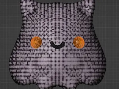 Kitten ghost Free 3D model
