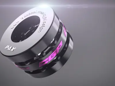 PINKI double ball bearingdesigned by paX Free 3D model