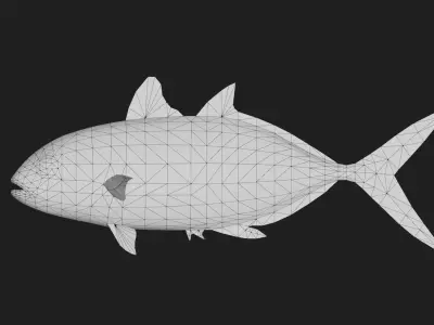 Runner Low-poly 3D model