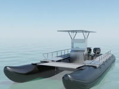 Military Boat 3D model