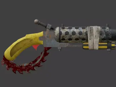 Post-Apocalyptic Shotgun 3D model