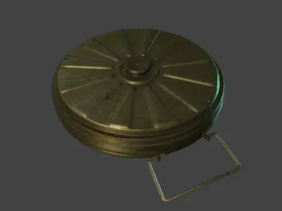 tellermine 35 Low-poly 3D model