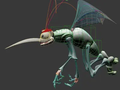 Mosquito Cartoon 3D model