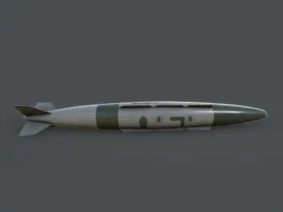 Joint Direct Attack Munition-JDAM Low-poly 3D model