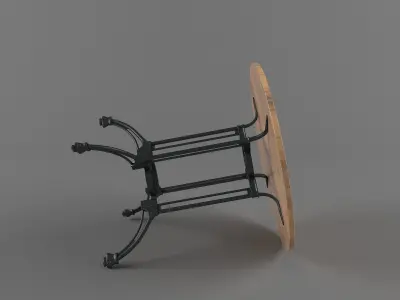 Outdoor table LG-911S  LG-911B Free low-poly 3D model