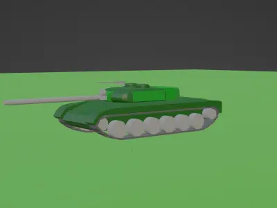 Medium Tank T-58 3D model