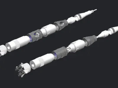 Miniature of Saturn V 3D model