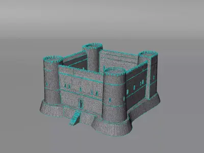 Traditional Fort 3D Model 3D model