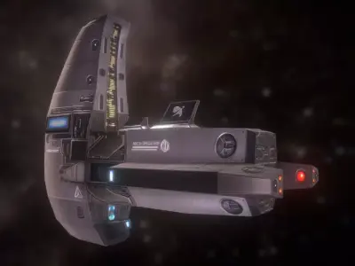 ARC9 Spacecraft Low-poly 3D model