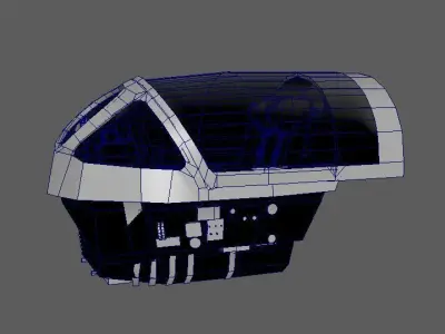 Mig21 Cockpit 3D Lowpoly AR - VR - PBR for apps and games Low-poly 3D model