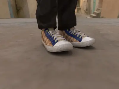 Office Lady Low-poly 3D model