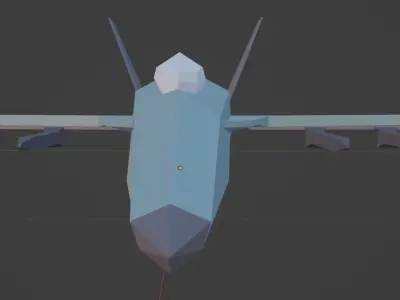 F-18 Fighter Jet Low-poly 3D model