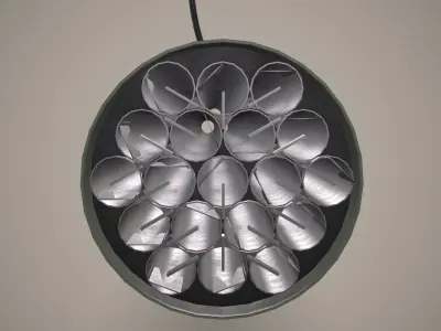 Rocket Launcher FZ207 With Missiles Low-poly 3D model