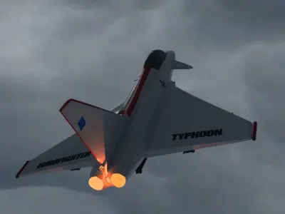 Ultimate Eurofighter Typhoon Jet 3D model