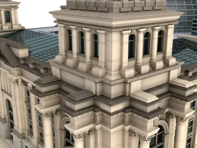 Reichstag building 3D model