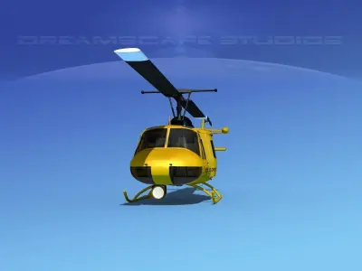 Bell 204 Houston Transport 3D model