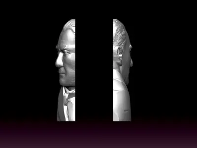 ataturk portrait 3D print model