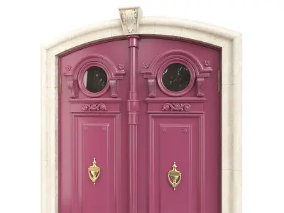 Entrance classic door 103 3D model