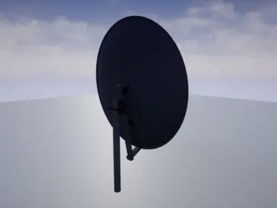 radio telescope 2 3D model Free low-poly 3D model