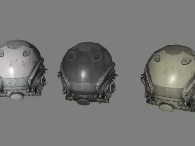 Military helmet USA Low-poly 3D model