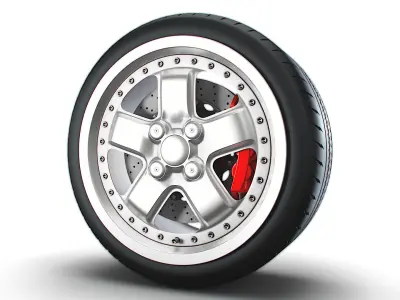 Mugen MR5 wheel 3D model