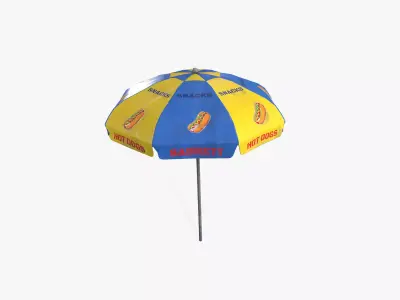 Umbrella Low-poly 3D model get