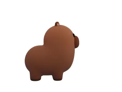Capybara Character 3D model