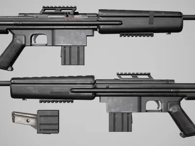 PBR TACTICAL ARMSCOR M1600 SA Low-poly 3D model