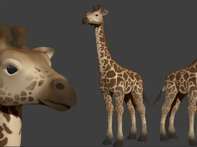 Giraffe 3D Model 3D model