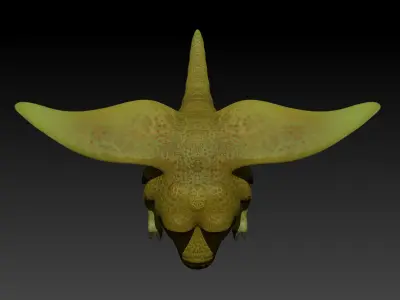 Flying Germ Low-poly 3D model