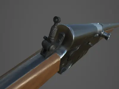 Remington Model 8 cal 35 PBR Low-poly 3D model