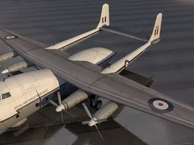 Armstrong Whitworth AW-660 Argosy 3D model