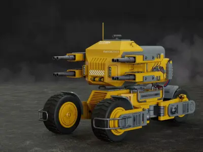 UGV Concept-2-Yellow 3D model