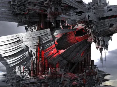 Galactic Senate Ship Low-poly 3D model