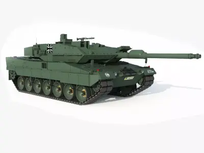 Tank leopard  2 a 6 3D model