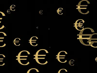 Euro currency sign 3D model