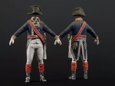 Soldier Napoleon General 3D model