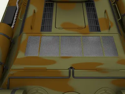 T34 76 Tank Camo 3D model