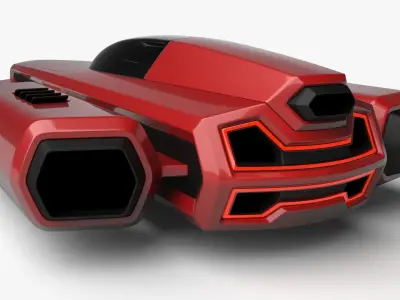 Racing Spaceship Antares 3D model