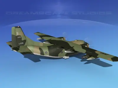 Fairchild C-123K Provider V05 3D model