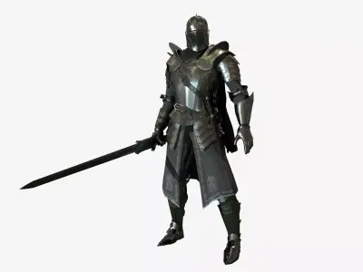 Knight Low-poly 3D model