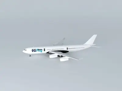 HiFly Airlines Airbus A340 300 Free 3D model