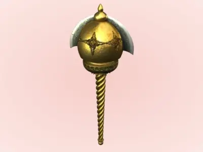 GADA Weapon of the Hindu God Hanuman And MACE Low-poly 3D model