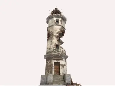 Destroyed  Lighthouse 3D model
