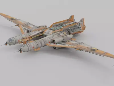 Assault Ship Vehicle 3D model