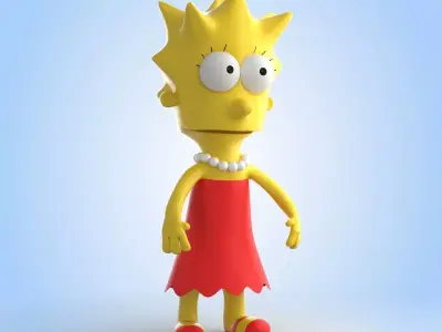 Lisa Simpson 3D model