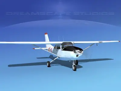 Cessna T-41 Mescalero Singapore AF 3D model