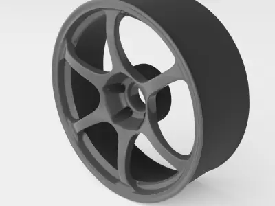 ADVAN RGII Rims Free low-poly 3D model