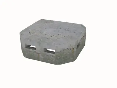 Old bunker Free low-poly 3D model